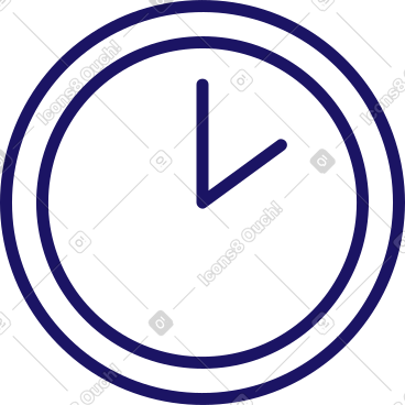 Wall clock with arrows PNG, SVG