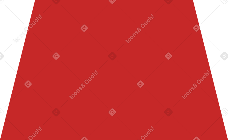 trapeze red PNG, SVG