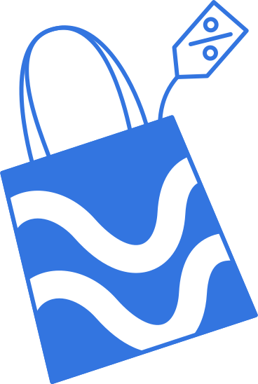 Shopping bag with sale tag PNG, SVG