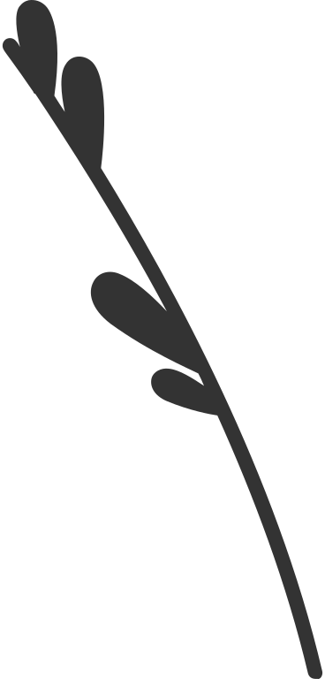 Black branch with leaves PNG、SVG