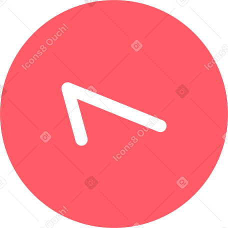 Número um em um círculo vermelho PNG, SVG