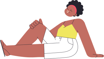sitting girl closed her eyes PNG, SVG