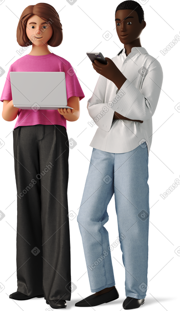 Two women working with a laptop PNG, SVG