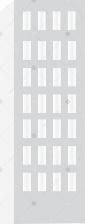Alto edificio grigio PNG, SVG