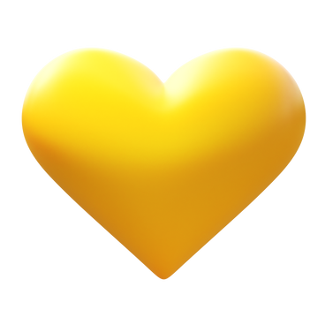 yellow heart  PNG, SVG