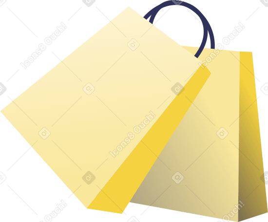 shopping paper bags Illustration in PNG, SVG