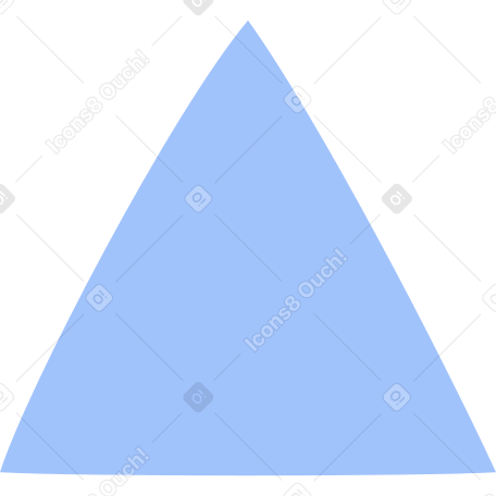 삼각형 파란색 PNG, SVG