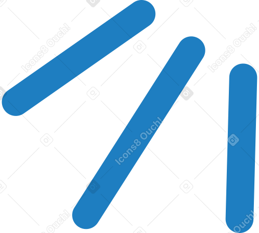 Lignes bleues des arbres PNG, SVG
