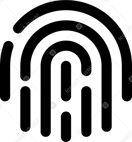 icône empreinte digitale PNG, SVG