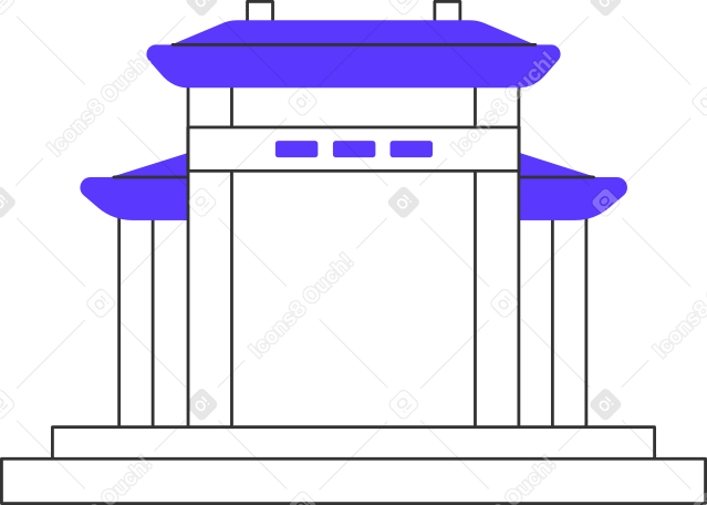 пагода в PNG, SVG