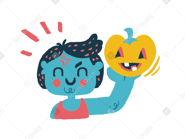 Happy pumpkin PNG, SVG