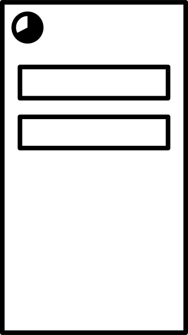 column with cards in process PNG, SVG