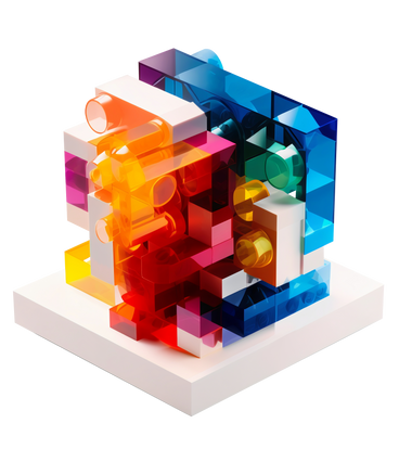 abstract composition with lego bricks PNG, SVG