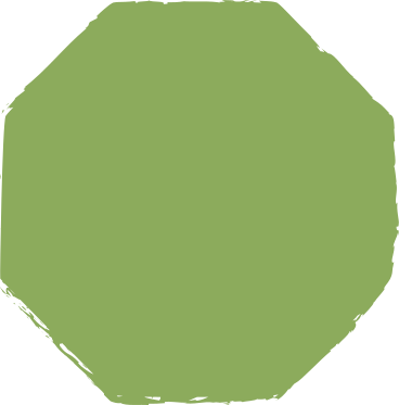 Dark green octagon PNG、SVG