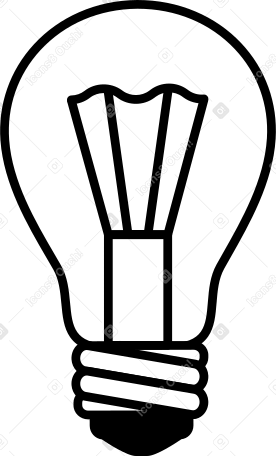 big bulb Illustration in PNG, SVG