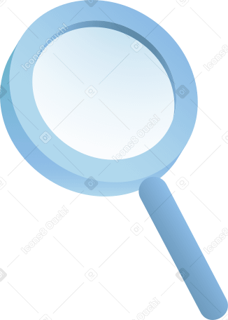 lente d'ingrandimento blu PNG, SVG