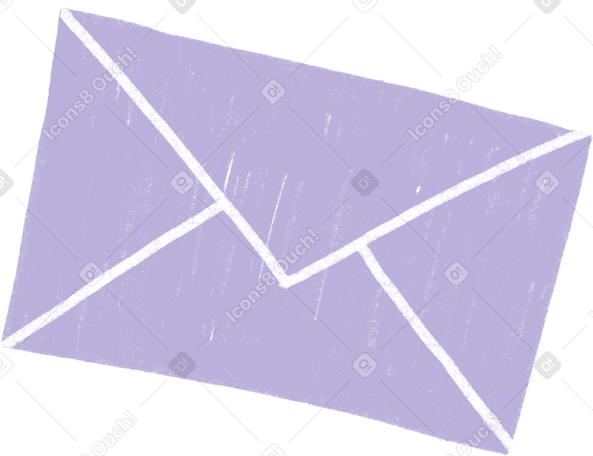purple envelope PNG、SVG