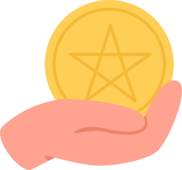 Ace of pentacles PNG, SVG
