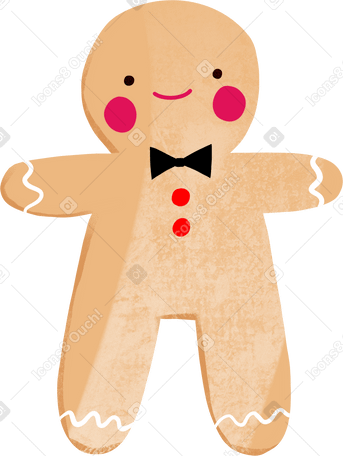 gingerbread Illustration in PNG, SVG
