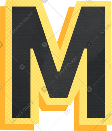 collage capital letter m PNG, SVG