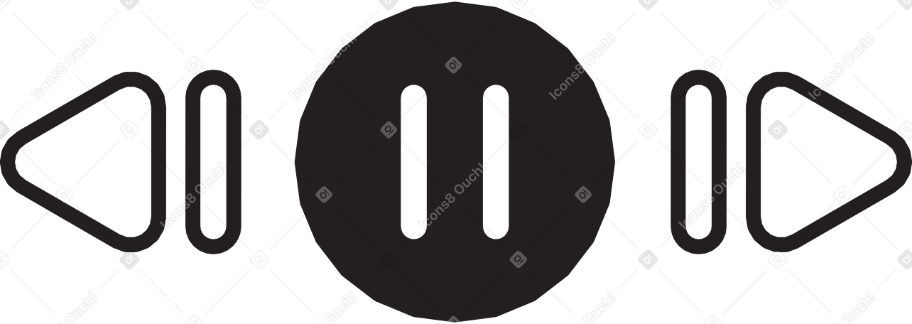 online player buttons PNG, SVG