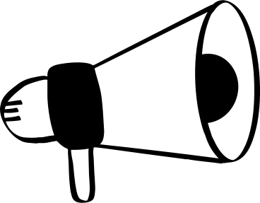 Megaphone white PNG, SVG