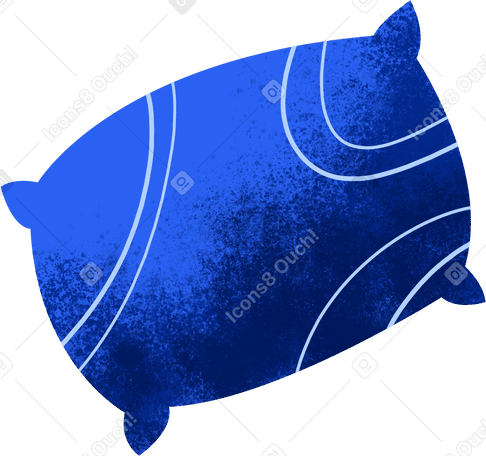blue pillow for sleeping PNG, SVG