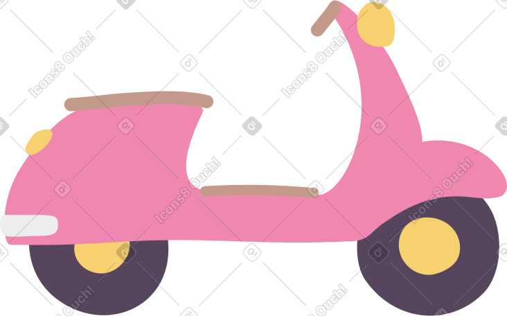 pink scooter PNG, SVG