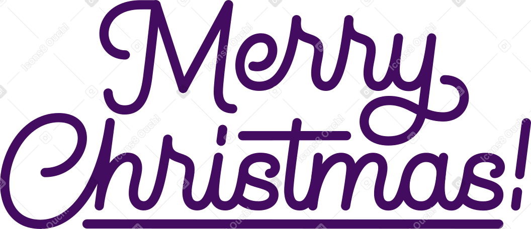 lettering merry christmas text PNG, SVG