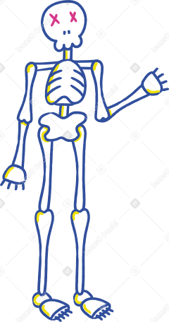 halloween skeleton welcome PNG, SVG