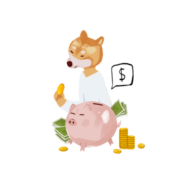 keeping money in a piggy bank PNG, SVG
