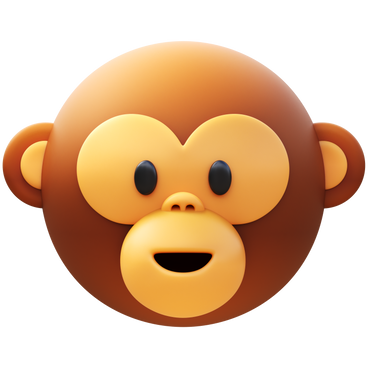 monkey face PNG, SVG