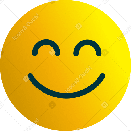 happy emoji Illustration in PNG, SVG
