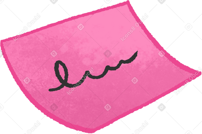 pink note PNG、SVG