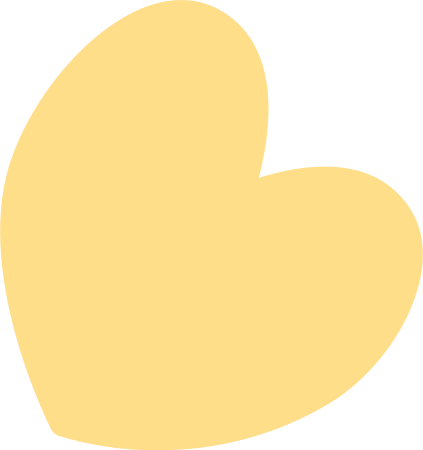 white yellow heart Illustration in PNG, SVG