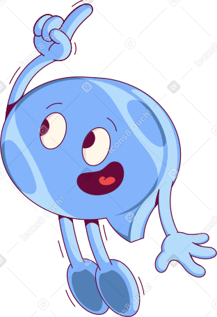 flying blue speech bubble PNG, SVG