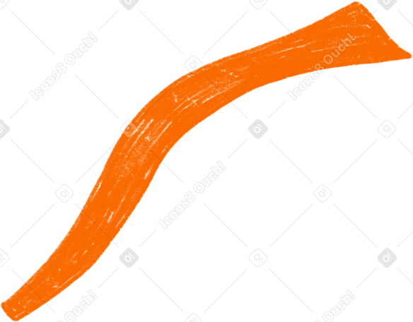orange confetti ribbon Illustration in PNG, SVG