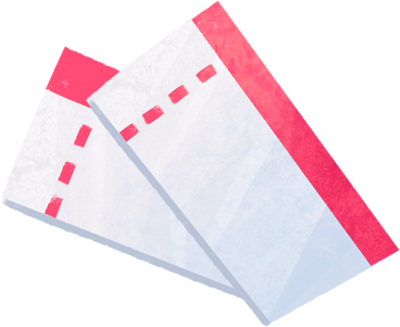 two airline tickets PNG, SVG