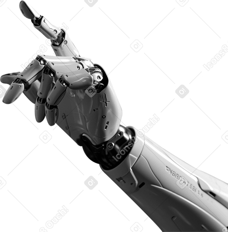 robotic hand PNG, SVG