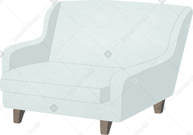 white wide sofa PNG, SVG
