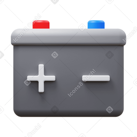 Batteria per auto 3D PNG, SVGBatteria per auto 3D PNG, SVG  