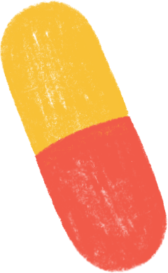 red yellow pill PNG, SVG