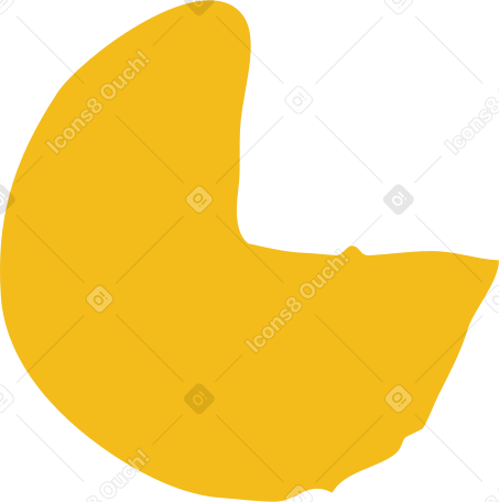 yellow pie chart PNG, SVG
