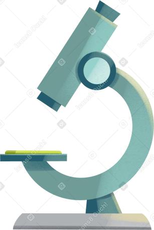 blue microscope Illustration in PNG, SVG