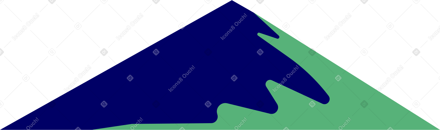 산 배경 녹색과 파란색 PNG, SVG