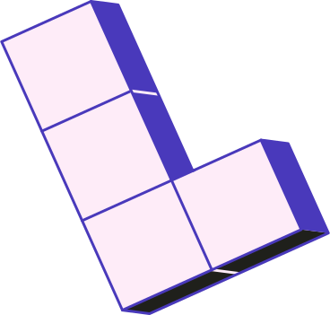 l 모양의 큐브 블록 PNG, SVG