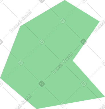 Green polygon PNG, SVG