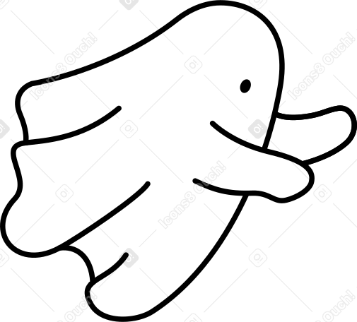 ghost Illustration in PNG, SVG