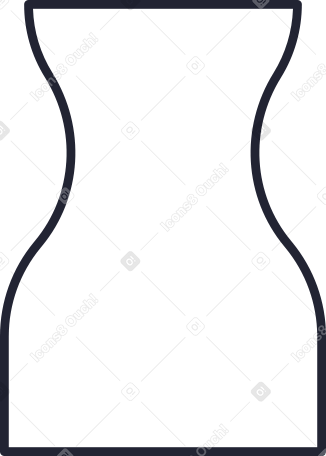 big wide vase Illustration in PNG, SVG