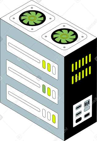 server Illustration in PNG, SVG